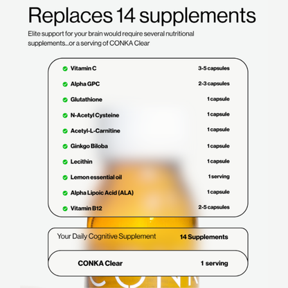 Conka Daily Nootropic Shot 12-Pack (Citrus)