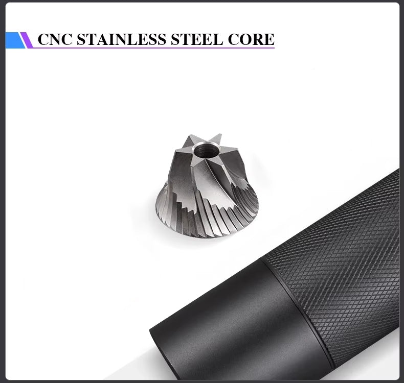 COFFA Manual Coffee Grinder Stainless Steel Burr Adjustable Hand Crank Portable