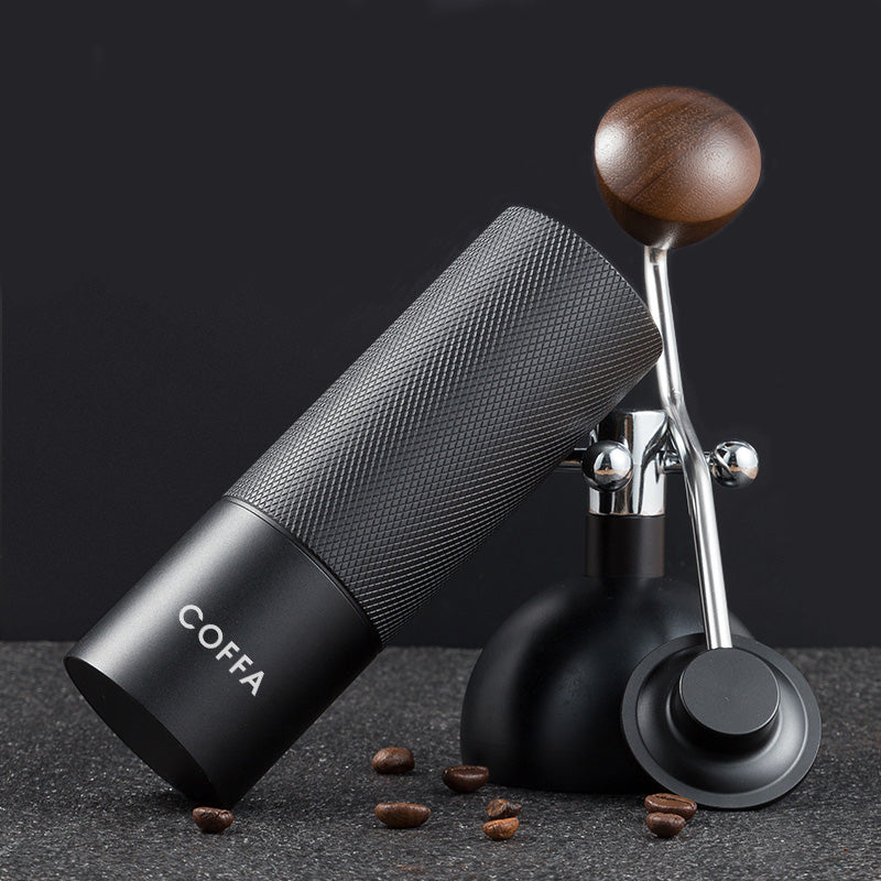COFFA Manual Coffee Grinder Stainless Steel Burr Adjustable Hand Crank Portable