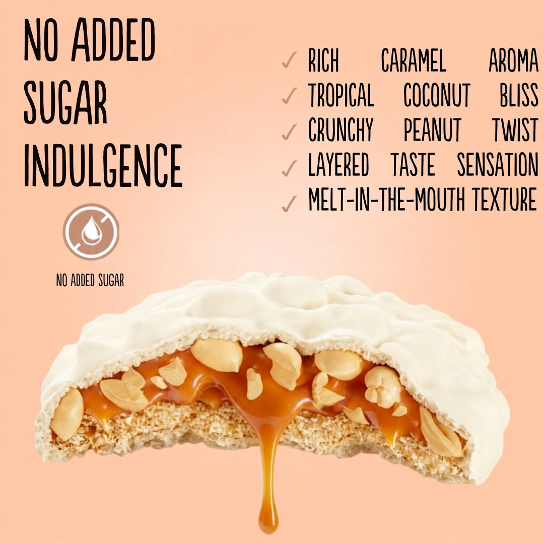 Coconut Cookies with Caramel and Peanuts (100g) Diablo Sugar Free