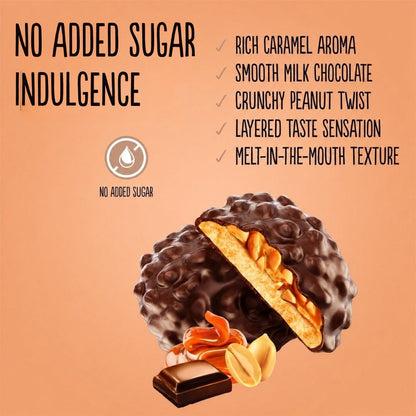 Caramel & Peanut Cookies coated with Milk Chocolate(100g) Diablo Sugar Free