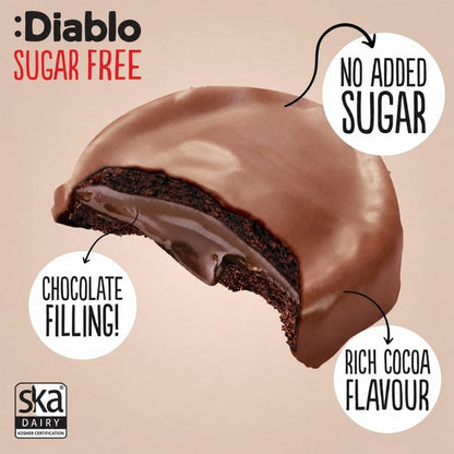 Dark Chocolate Cookies & Cream (128g) Diablo Sugar Free