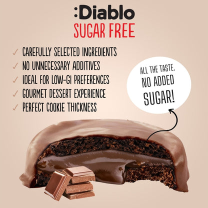 Dark Chocolate Cookies & Cream (128g) Diablo Sugar Free