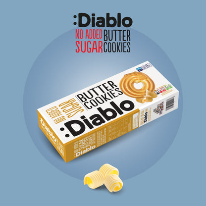 No Added Sugar Butter Cookies (135g) Diablo Sugar Free