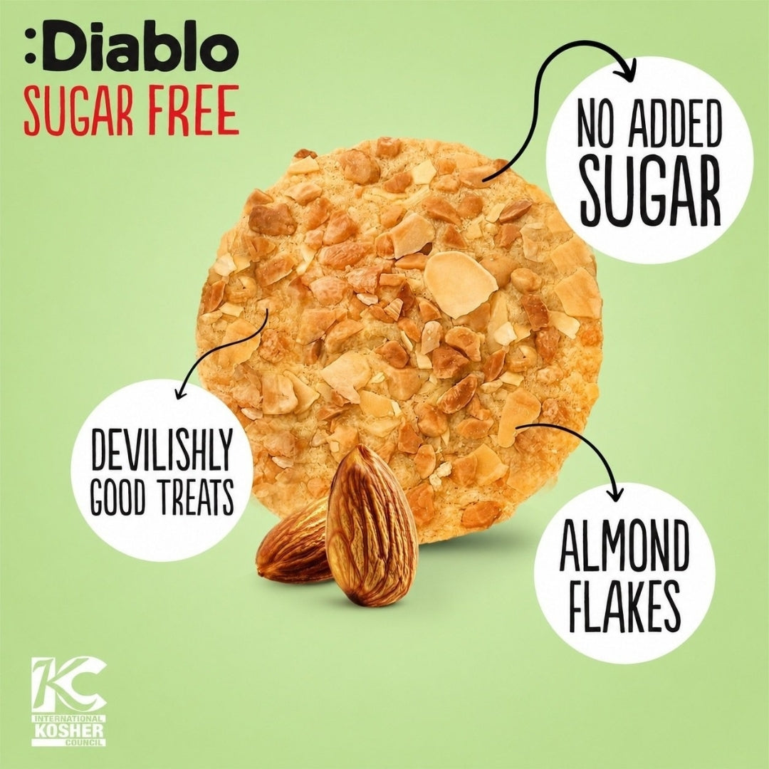 No Added Sugar Almond Cookies (145g) Diablo Sugar Free