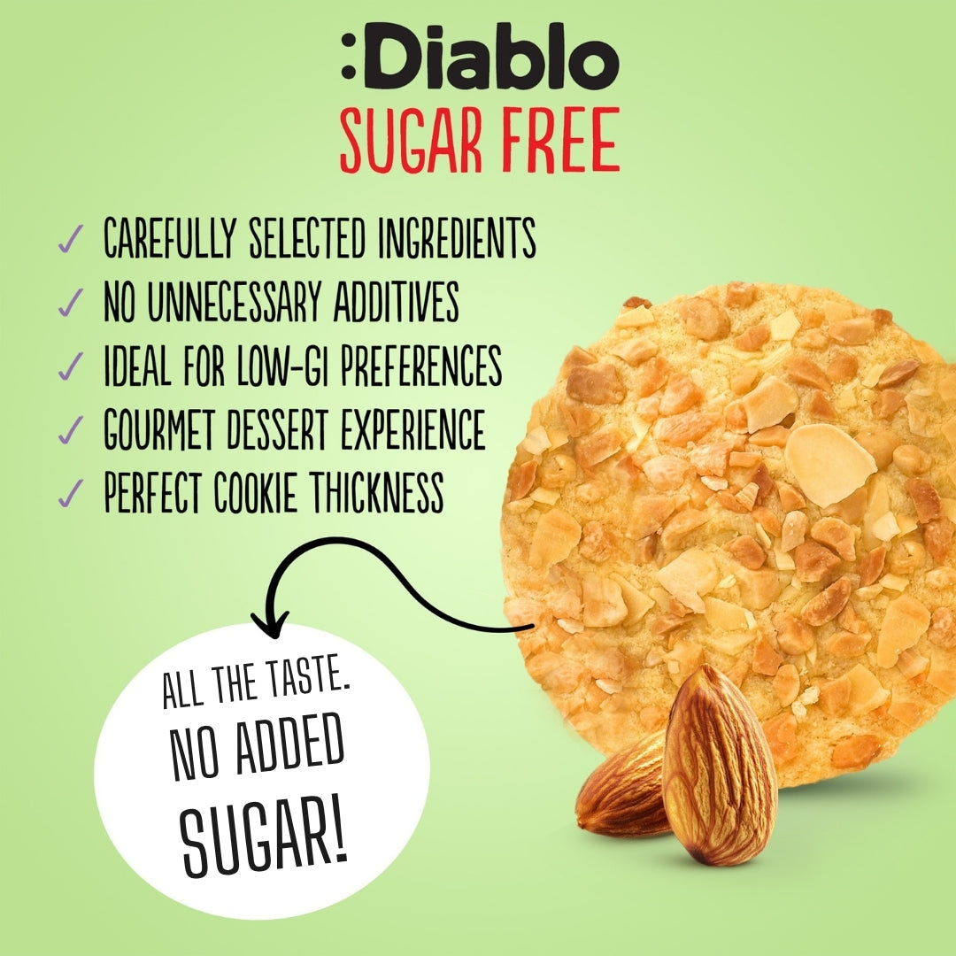 No Added Sugar Almond Cookies (145g) Diablo Sugar Free