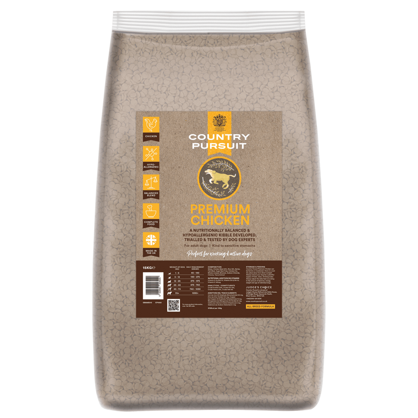 Country Pursuit Chicken & Rice Adult Dry Dog Food 15kg - Premium Range