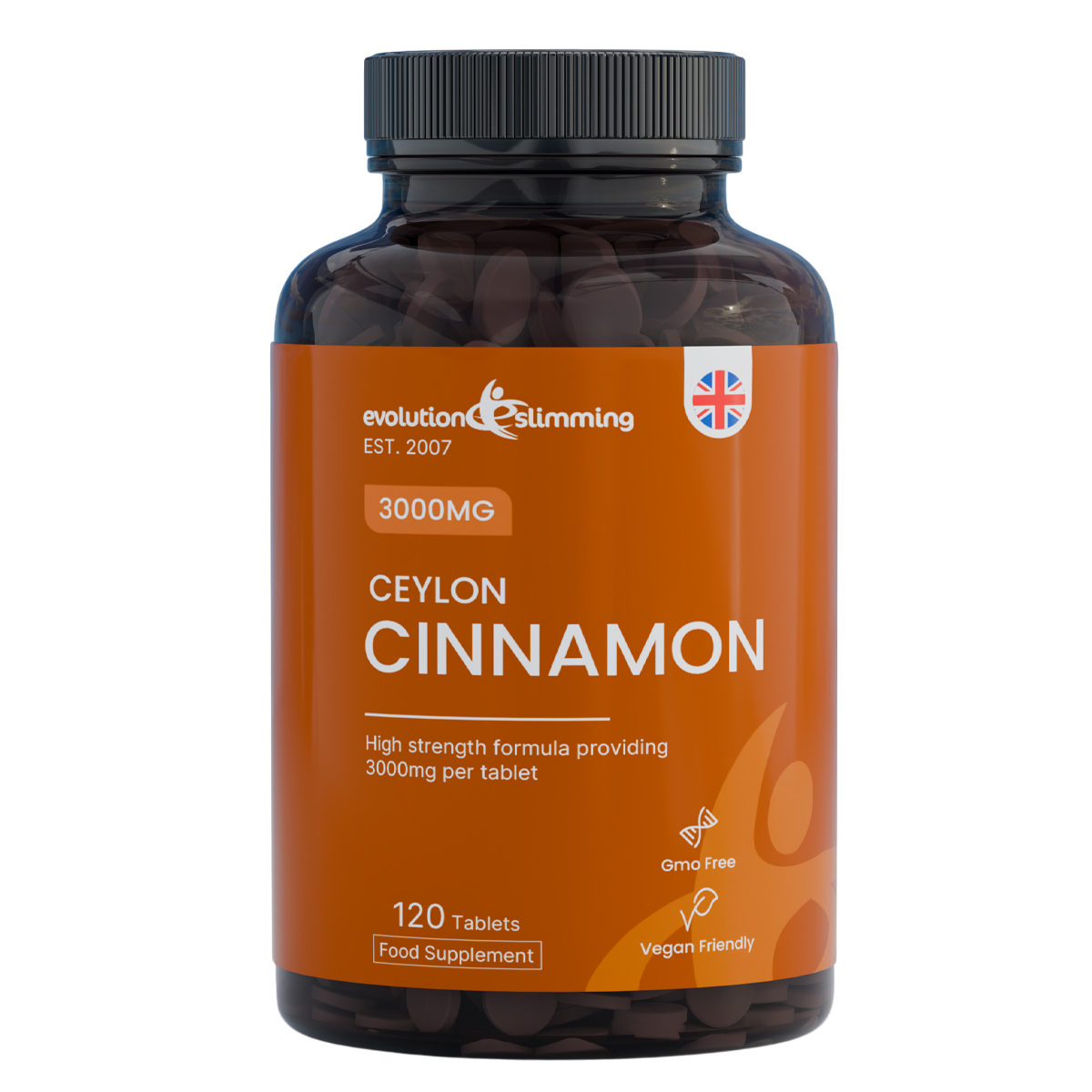 Ceylon Cinnamon 3000mg Tablets - High Strength