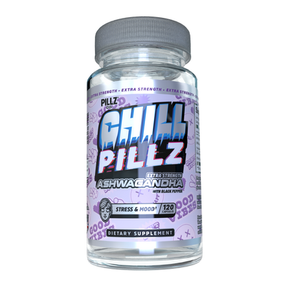 ChillPillz™ - Ashwagandha Extra Strength – 3000mg Root Extract with Black Pepper PILLZ CO.