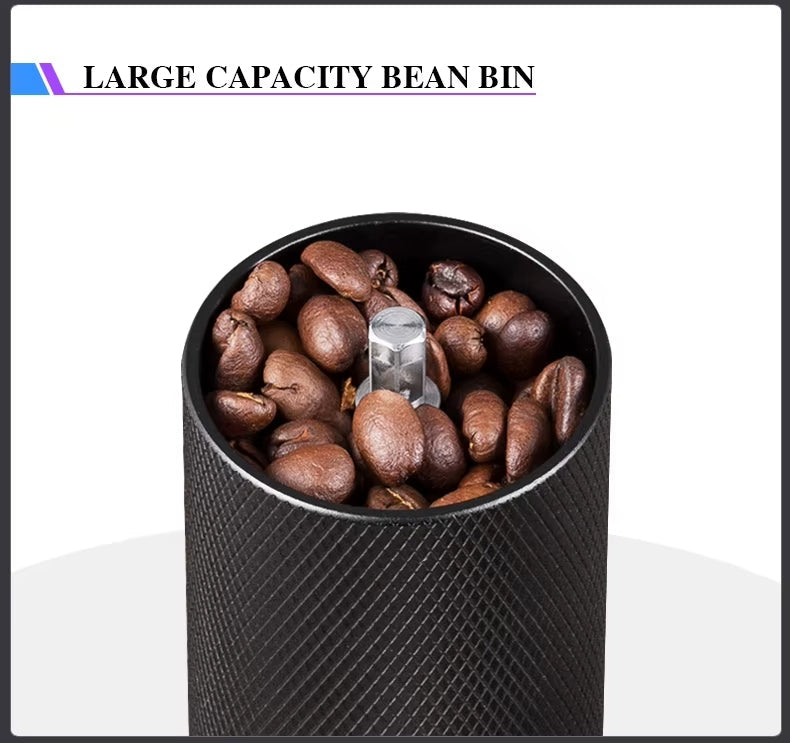 COFFA Manual Coffee Grinder Stainless Steel Burr Adjustable Hand Crank Portable