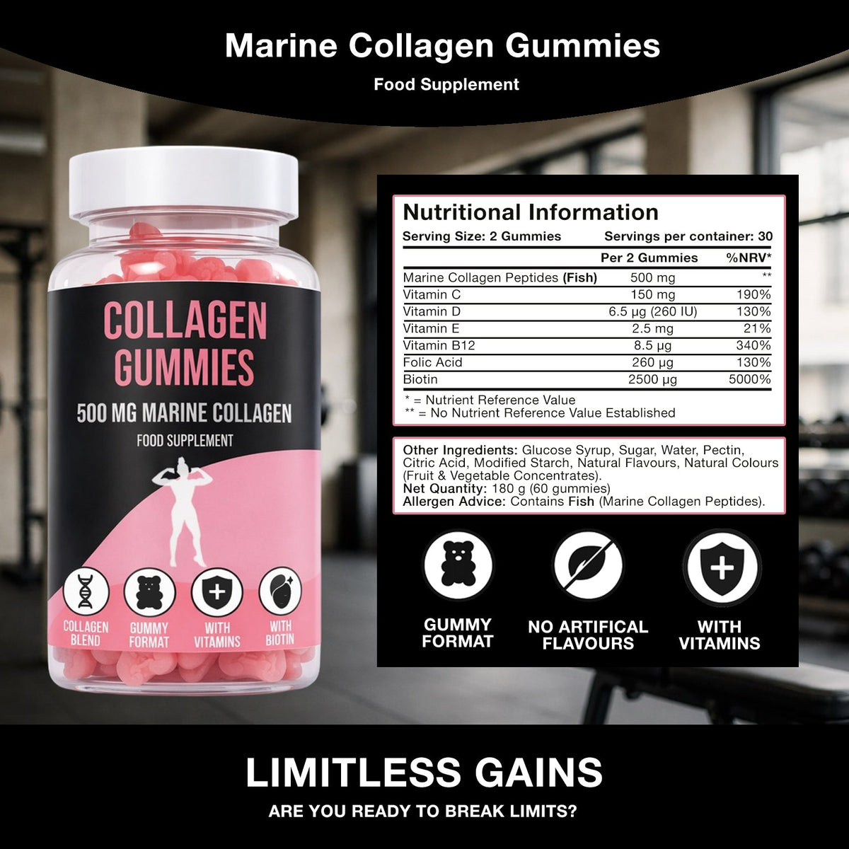Collagen Gummies LIMITLESS GAINS