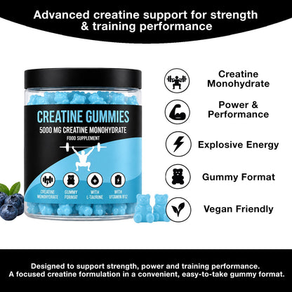 5,000 mg Creatine Gummies LIMITLESS GAINS