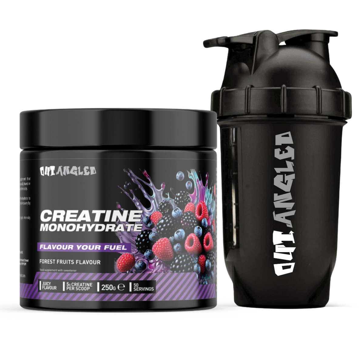 Creatine Monohydrate 250g Plus Shaker 123nutrition