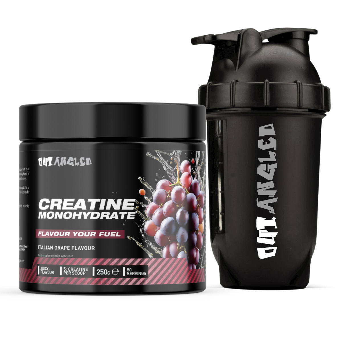 Creatine Monohydrate 250g Plus Shaker 123nutrition