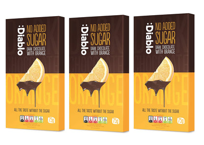 No Added Sugar Dark Chocolate with Orange Diablo Sugar Free