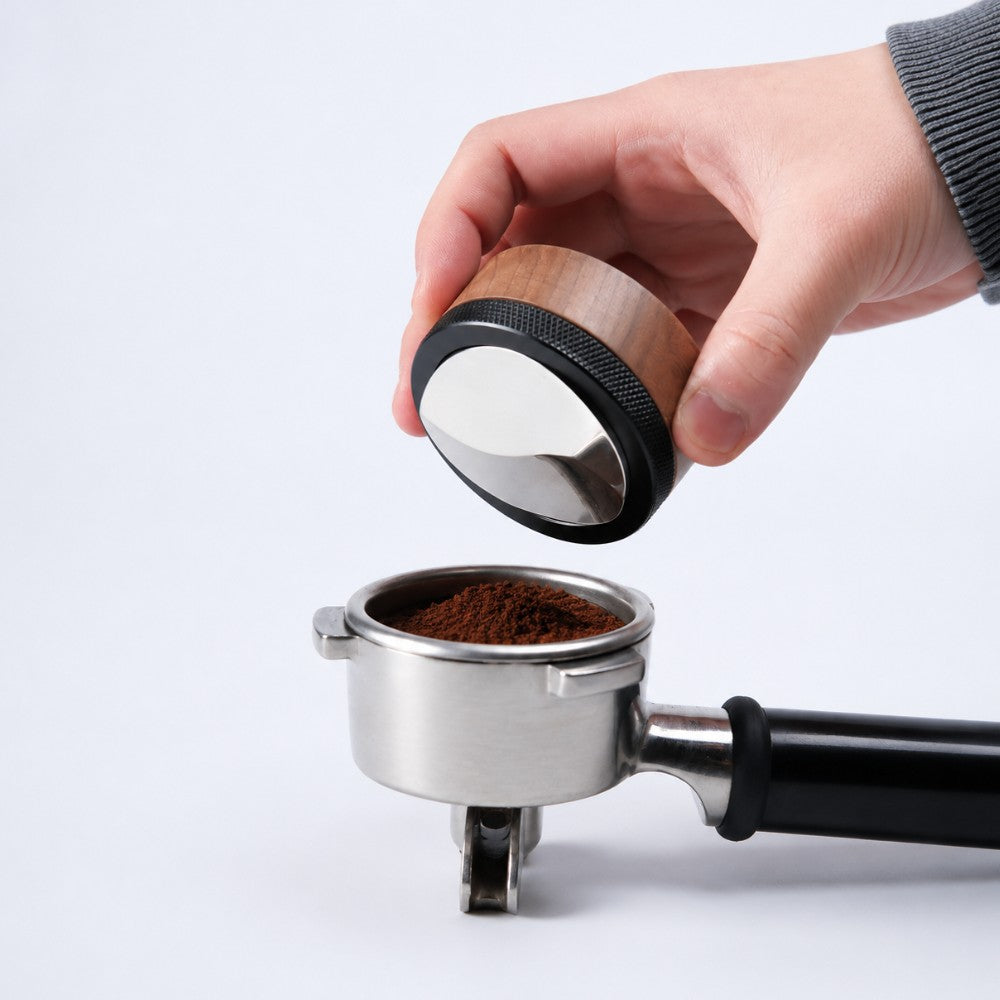 Walnut Adjustable Espresso Distribution Tool – 51/54/58mm KNOCDIC®