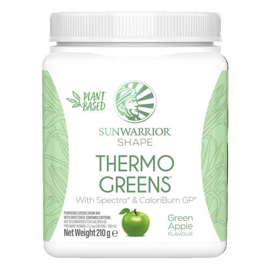 Sunwarrior Shape Thermo Greens Green Apple – 30 Servings (210g) Fuss Free Nutrition
