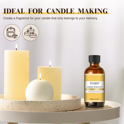 EUQEE Amber Romance Fragrance Oil - 2.02 Fl oz (60 ml) | Diffuser, Candle Making, DIY Soap