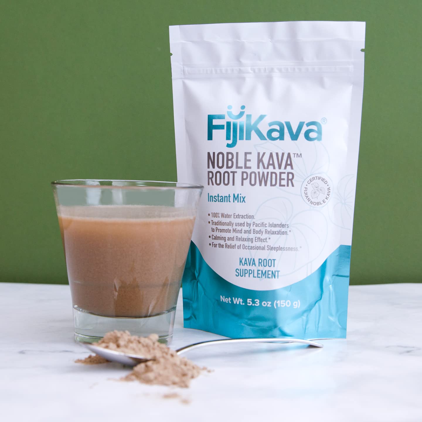 FijiKava Instant Kava Powder 50g – Premium Kava Root for Relaxation, Sleep & Stress Relief