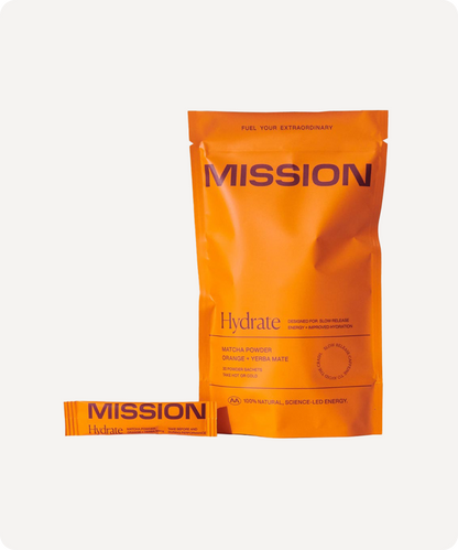 MISSION Hydrate Powder (Matcha & Yerba Mate x30 Sachets)