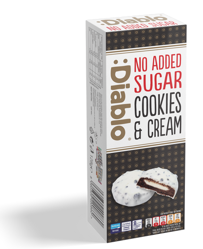 White Chocolate Cookies & Cream (128g) Diablo Sugar Free