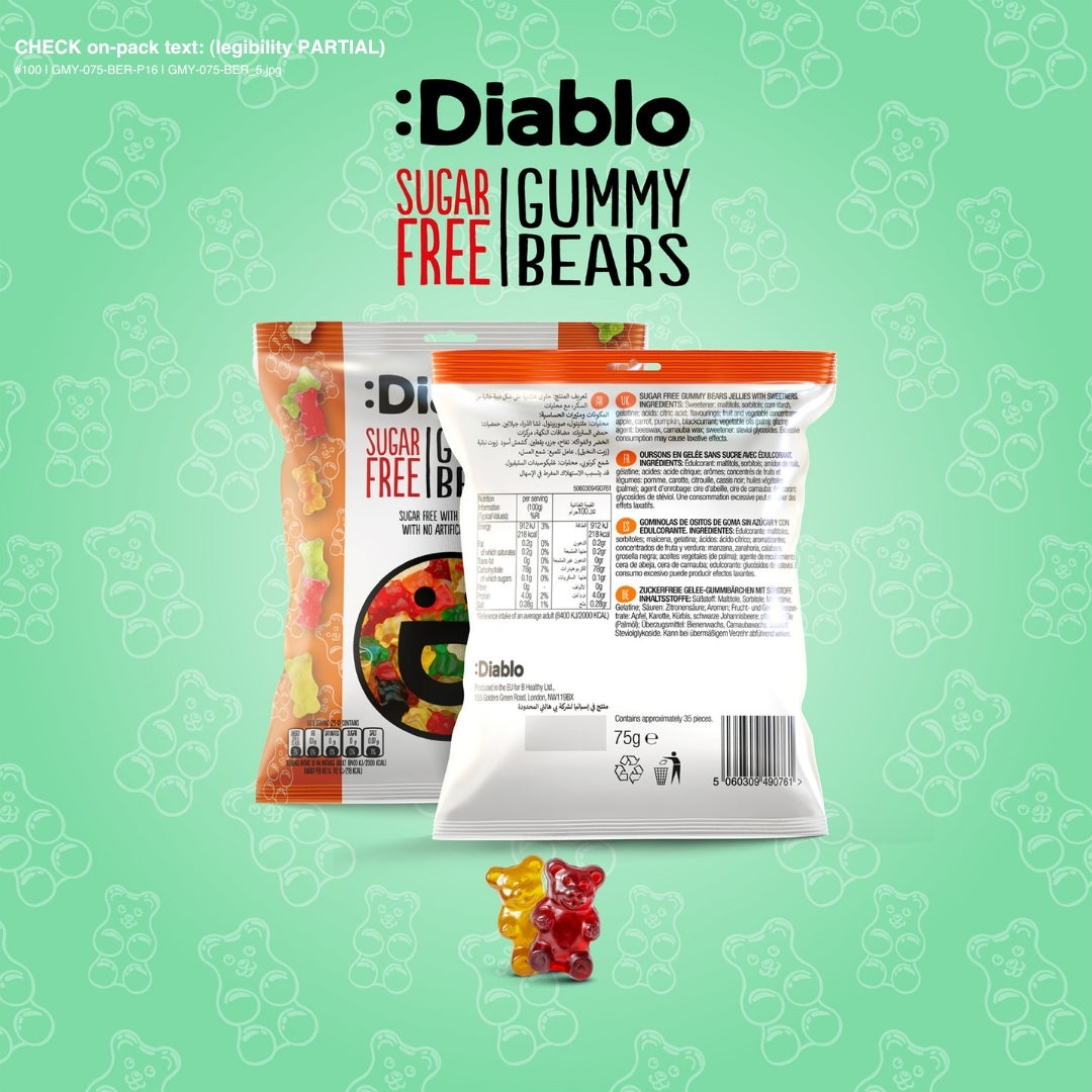 Gummy Bears (75g) Diablo Sugar Free