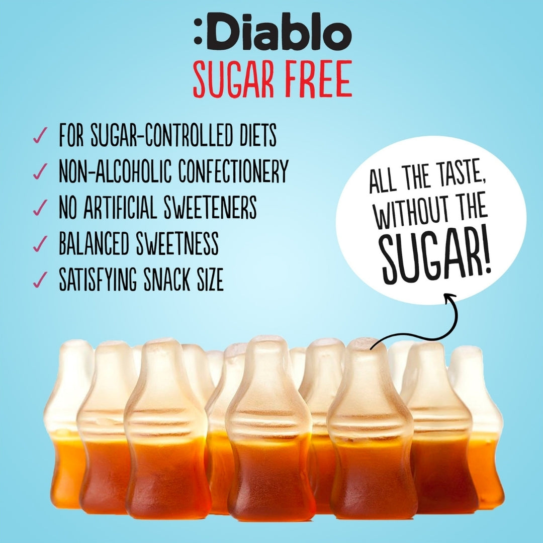 Cola Bottles (75g) Diablo Sugar Free