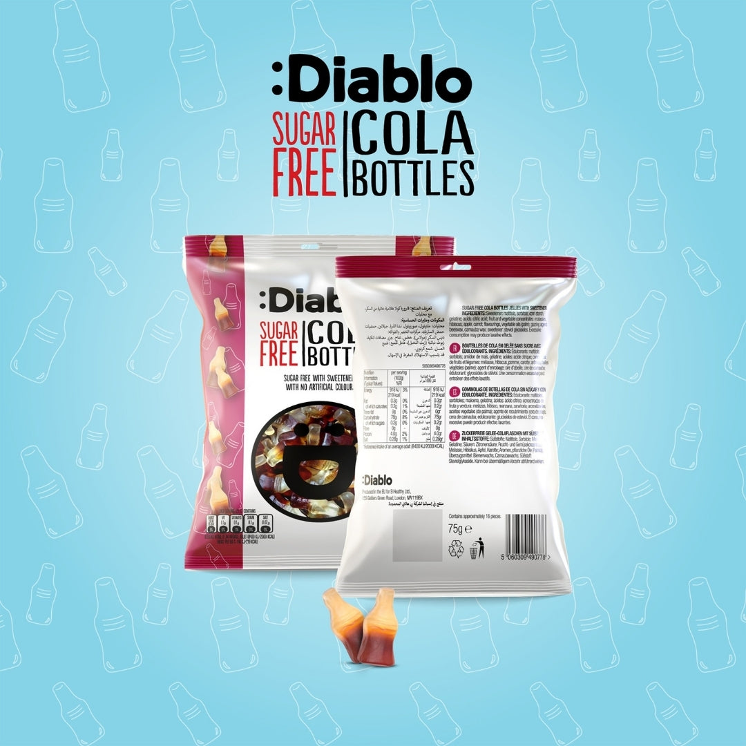 Cola Bottles (75g) Diablo Sugar Free