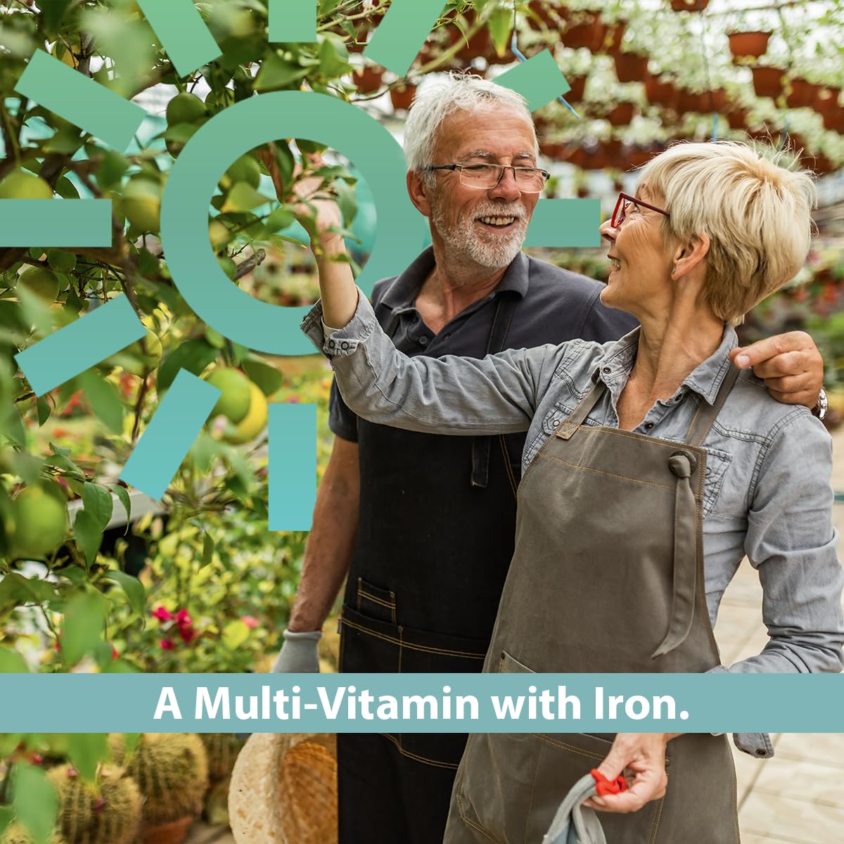 GeriCare One-Daily Multi-Vitamin with Iron – 100 Count (Pack of 2) | Daily Nutritional Support