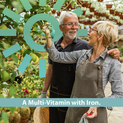 GeriCare One-Daily Multi-Vitamin with Iron – 100 Count (Pack of 2) | Daily Nutritional Support