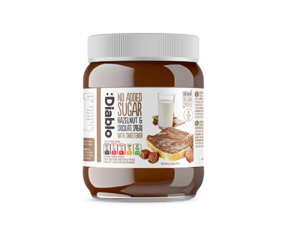 No Added Sugar Hazelnut Chocolate Spread Diablo Sugar Free