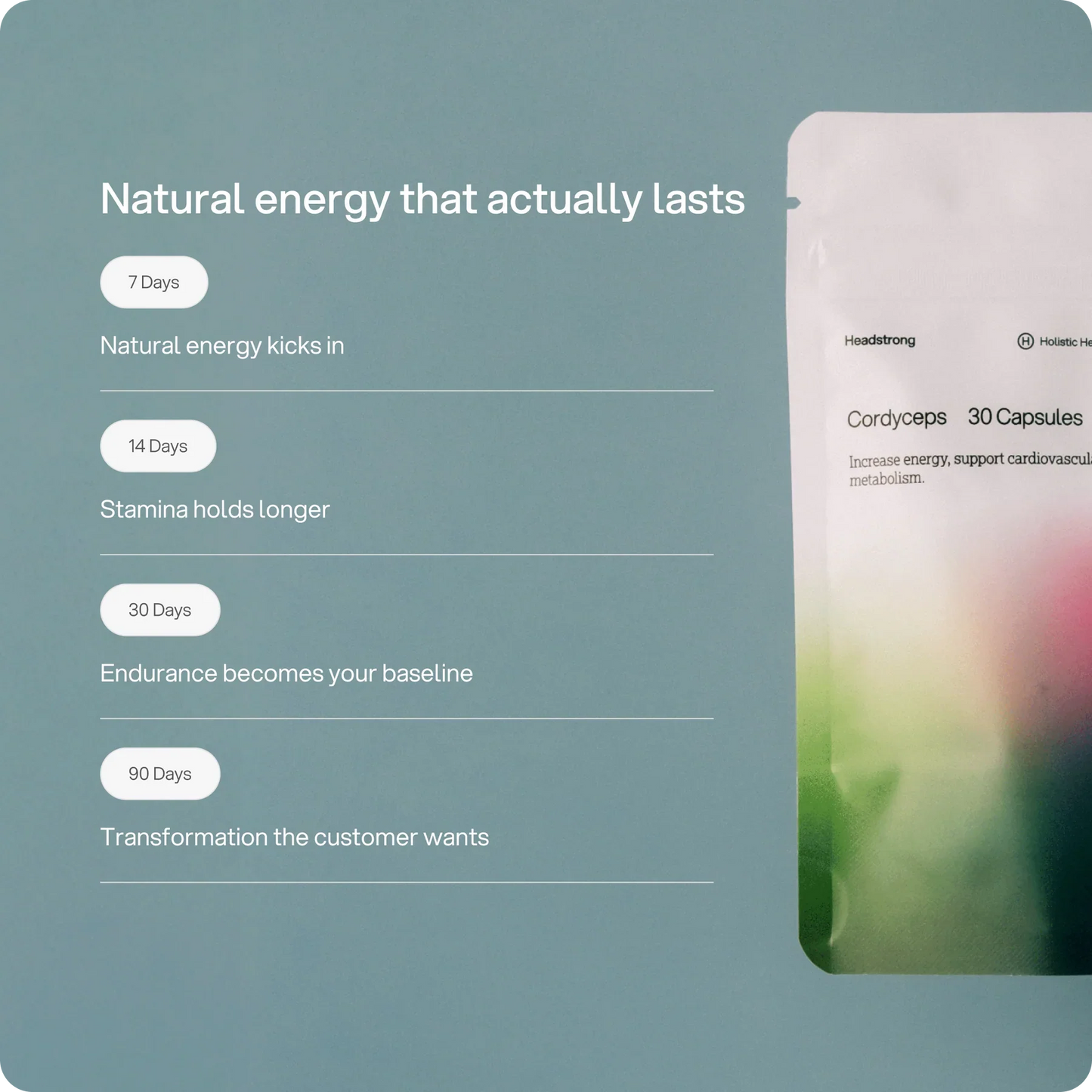 Headstrong Cordyceps Mushroom Capsules