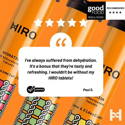 HIRO Hydration Tablets (Lemon & Elderflower) Multipack