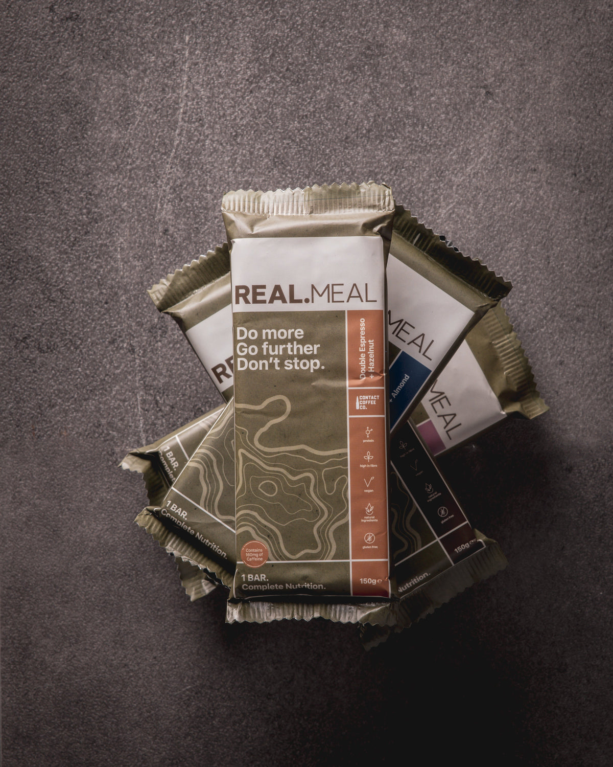 Endurance Pack : 8 Bars 2 of Each Flavour Real Meal