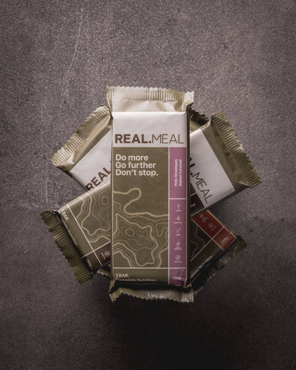 Endurance Pack : 8 Bars 2 of Each Flavour Real Meal