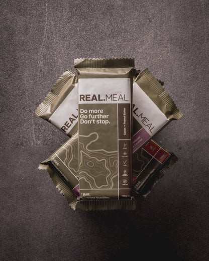 Endurance Pack : 8 Bars 2 of Each Flavour Real Meal