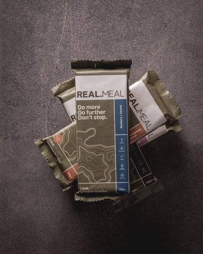 Endurance Pack : 8 Bars 2 of Each Flavour Real Meal