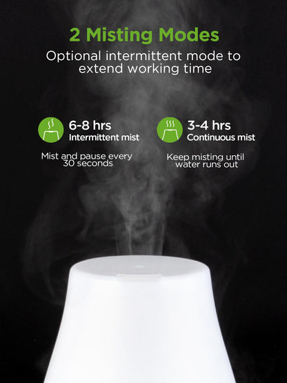 InnoGear Essential Oil Diffuser | 2-Pack Ultrasonic Diffusers for Home Aromatherapy, 7-Color LED, Auto Off