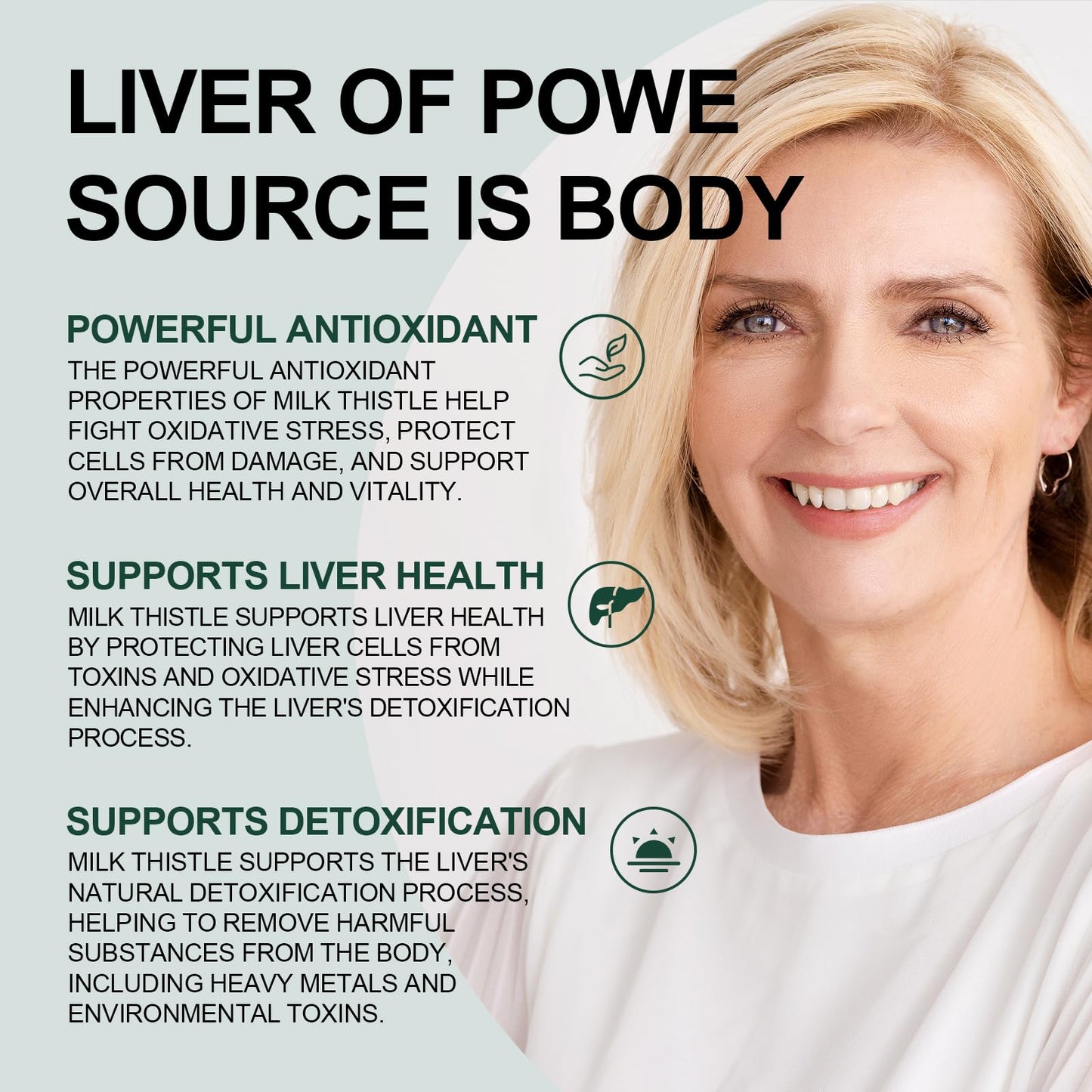 JulyDeer Milk Thistle 500 mg – Liver Support, Detox & Antioxidant Capsules