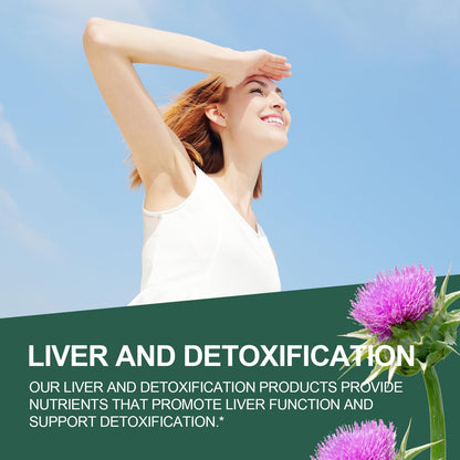 JulyDeer Milk Thistle 500 mg Silymarin – 2 Bottles (240 Capsules) | Liver Support
