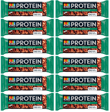 12 x Kind Protein Hazelnut Dark Chocolate 50G