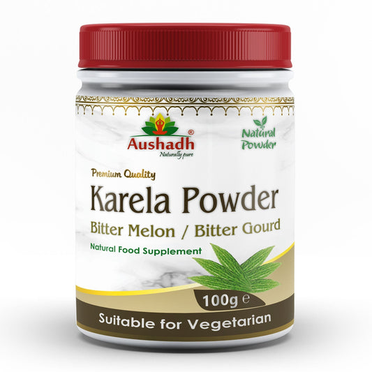 Aushadh Karela Powder 100 gram - Daily Wellness Support DivyaHerb - Divya Herb Store