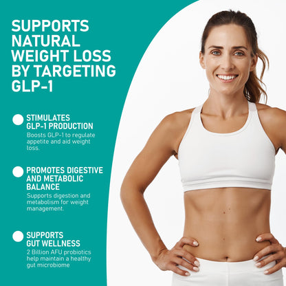 KetoZest GLP-1 Booster Probiotic + Prebiotic for Weight Loss | Akkermansia Muciniphila