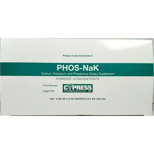 PHOS-NaK Powder Concentrate – Cypress Pharmaceutical | Sodium, Potassium & Phosphorus | Fruit Flavor BritishVita | Premium UK Vitamins & Wellness Supplements