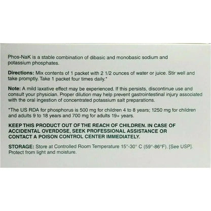 PHOS-NaK Powder Concentrate – Cypress Pharmaceutical | Sodium, Potassium & Phosphorus | Fruit Flavor BritishVita | Premium UK Vitamins & Wellness Supplements