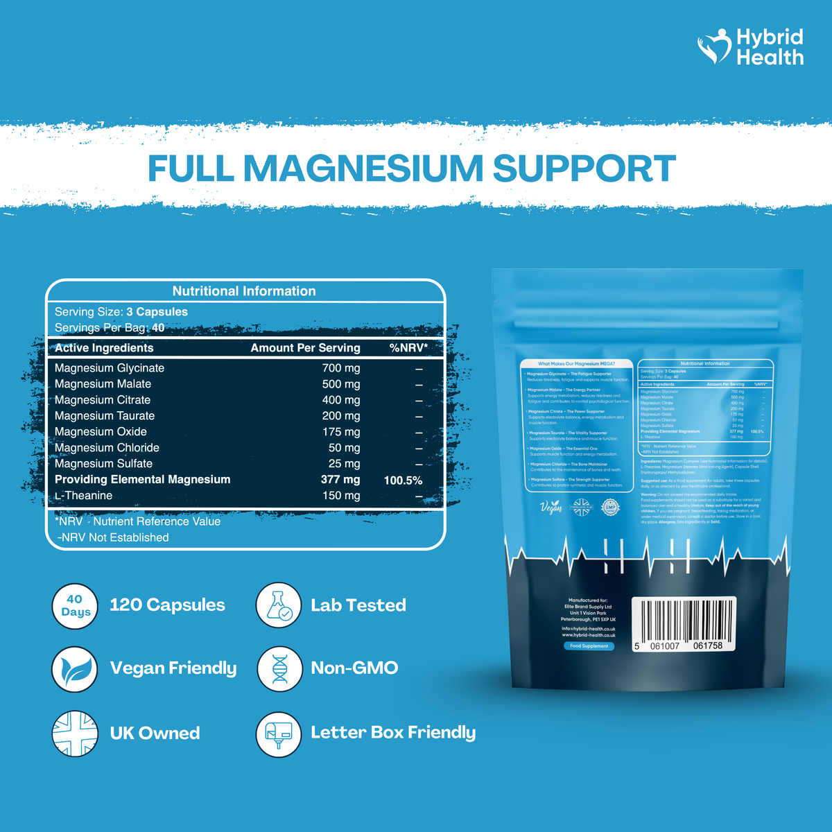 Magnesium Glycinate 8-in-1 Hybrid Health