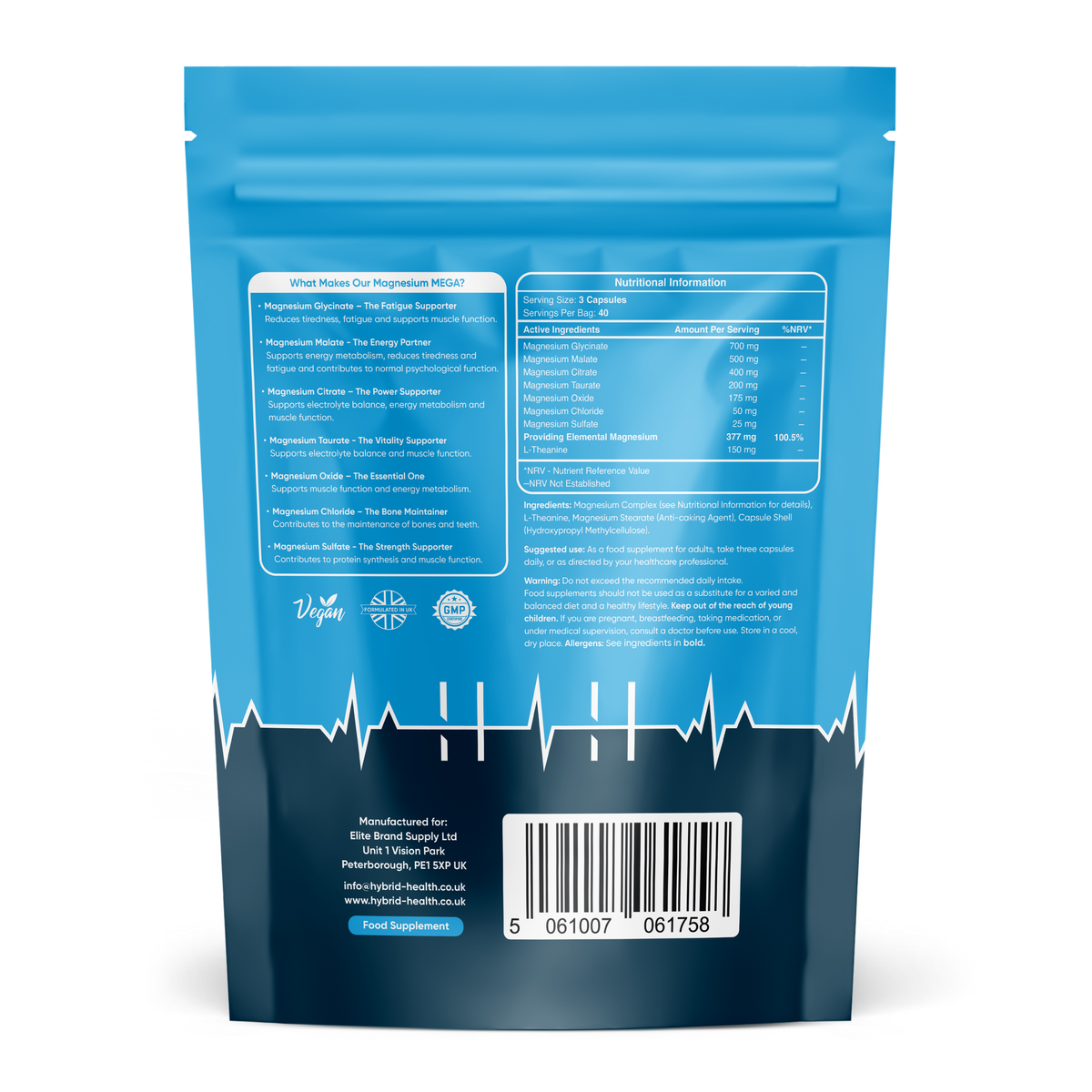 Magnesium Glycinate 8-in-1 Hybrid Health