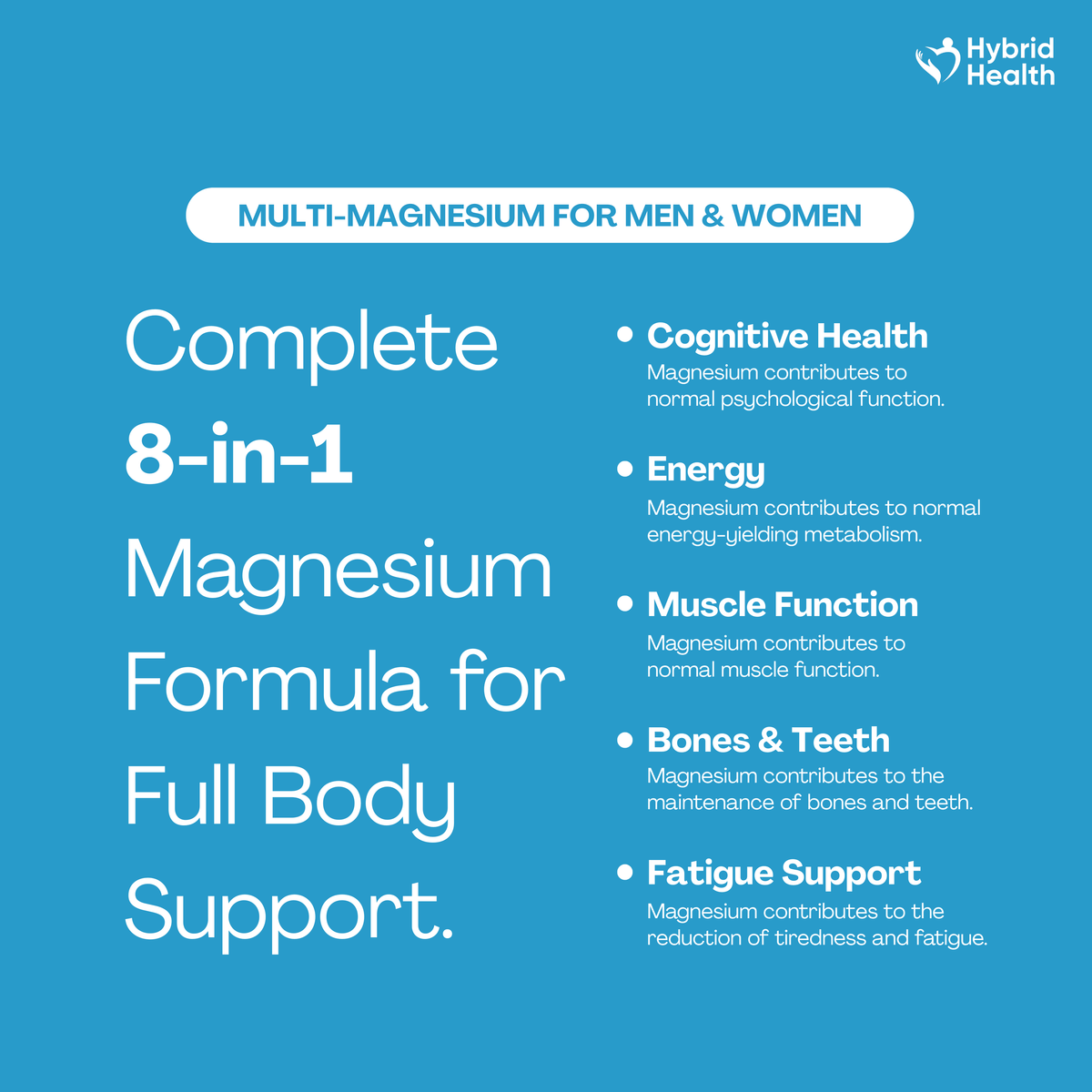 Magnesium Glycinate 8-in-1 Hybrid Health