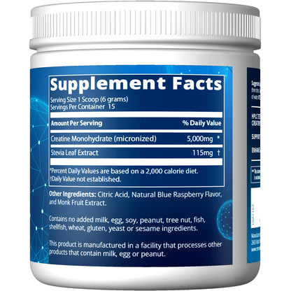 MRM Creatine Dry Scoop Blue Raspberry - Creatine Monohydrate Supplement