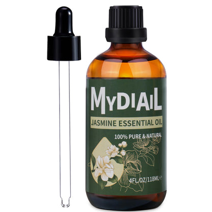 MYDIAIL Jasmine Oil 4oz – Premium Grade Essential Oil for Diffuser & DIY Skincare